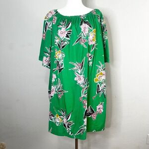 Free People Green Floral Mini Dress